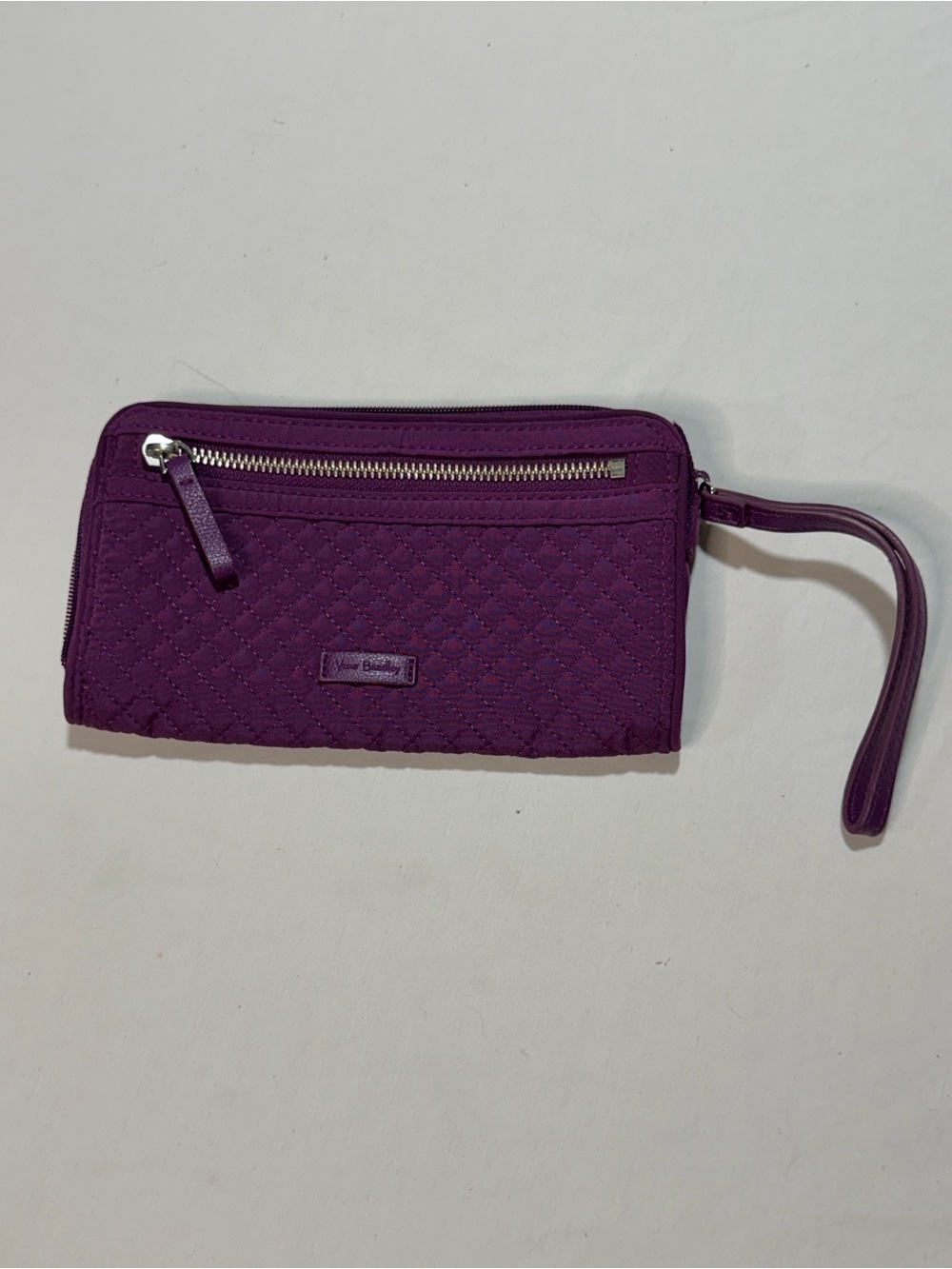 Vera Bradley Deep Purple Quilted Wristlet Clutch
